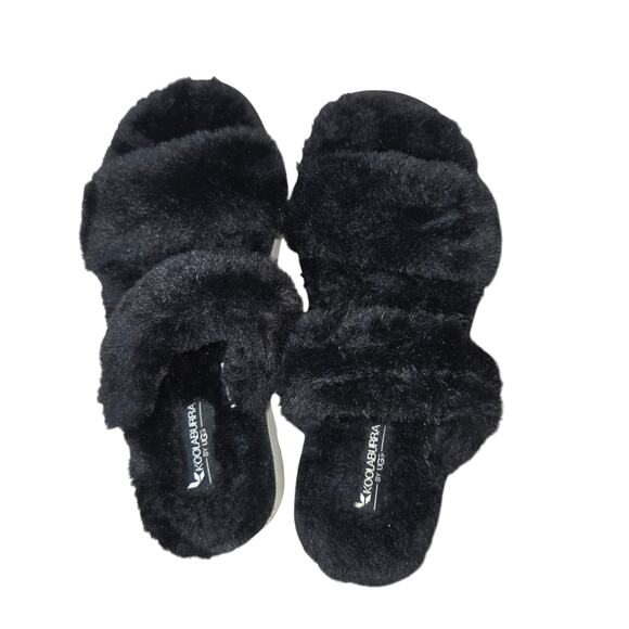 Koolaburra by UGG Womans Fuzz On Faux Fur Slide Sandals Size 7 - Picture 1 of 8
